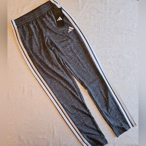 Adidas Kids Gray Track Pants Size Large, Drawstring Waist, NWT